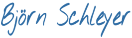 German-Host Björn Schleyer Signature